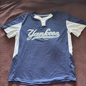 Majestic Cool Base Navy and White Shirt